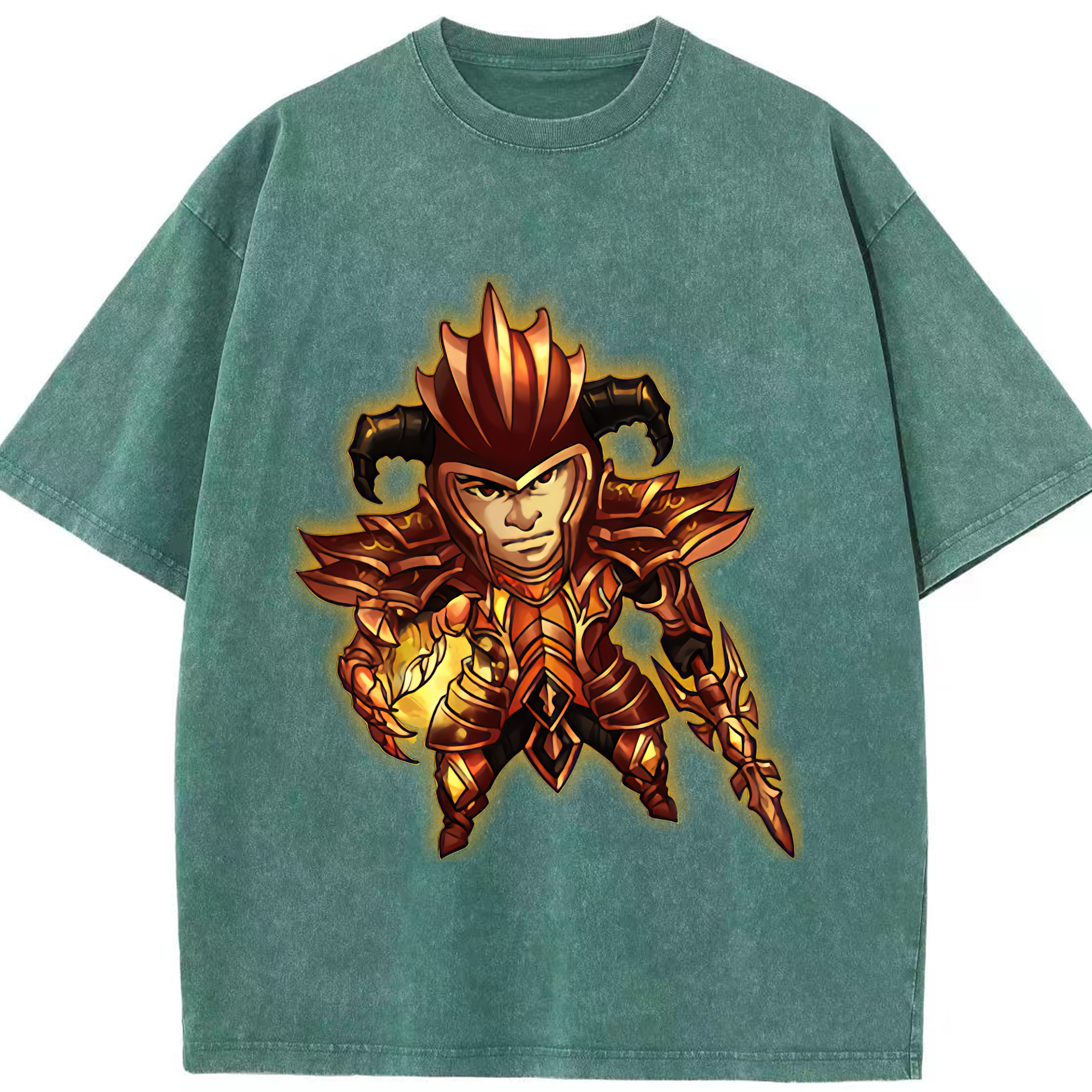 リーグ・オブ・レジェンド League of Legends LOL 綿100% ヴィンテージ風 半袖Tシャツ（フロントプリント）